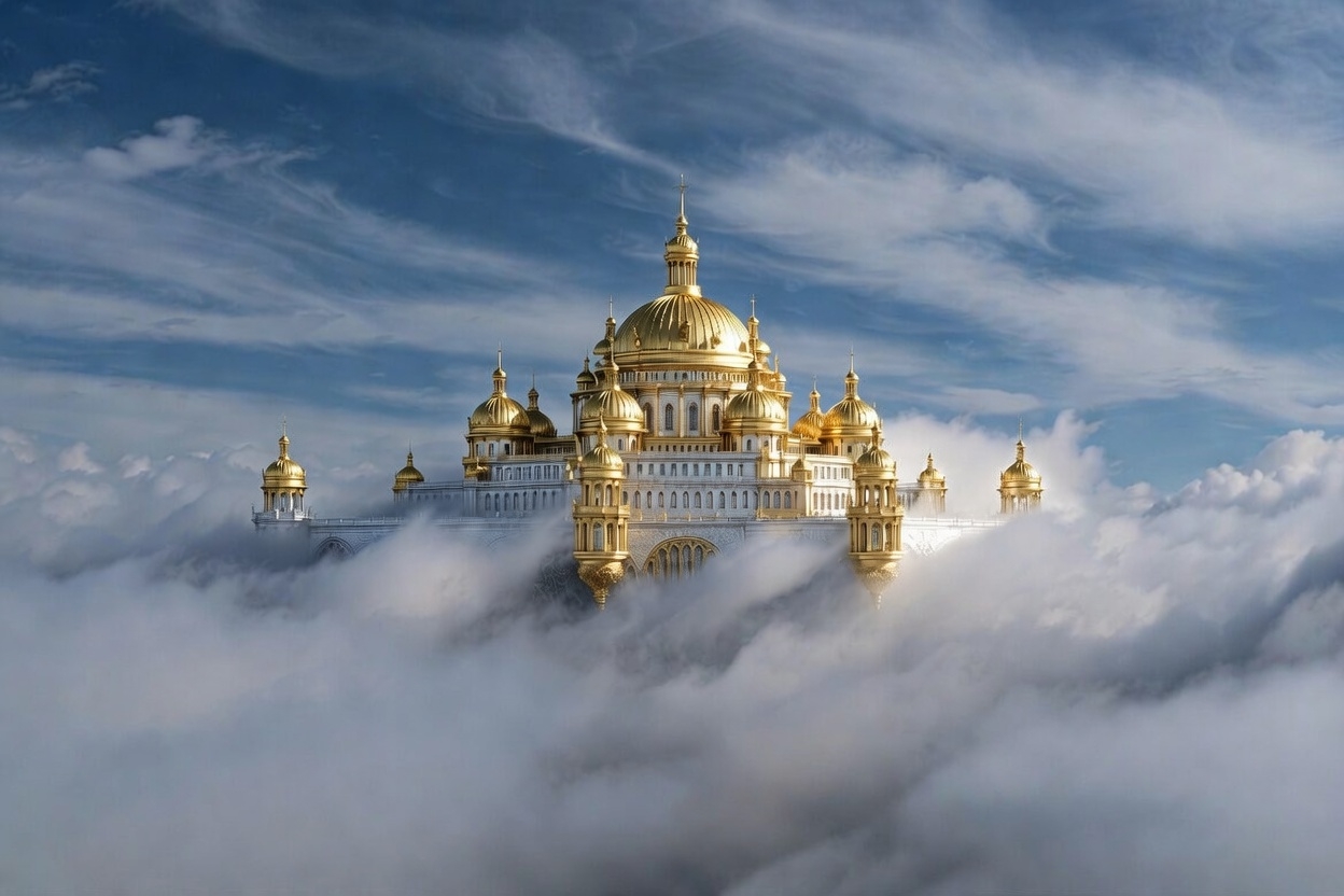 Palast über den Wolken