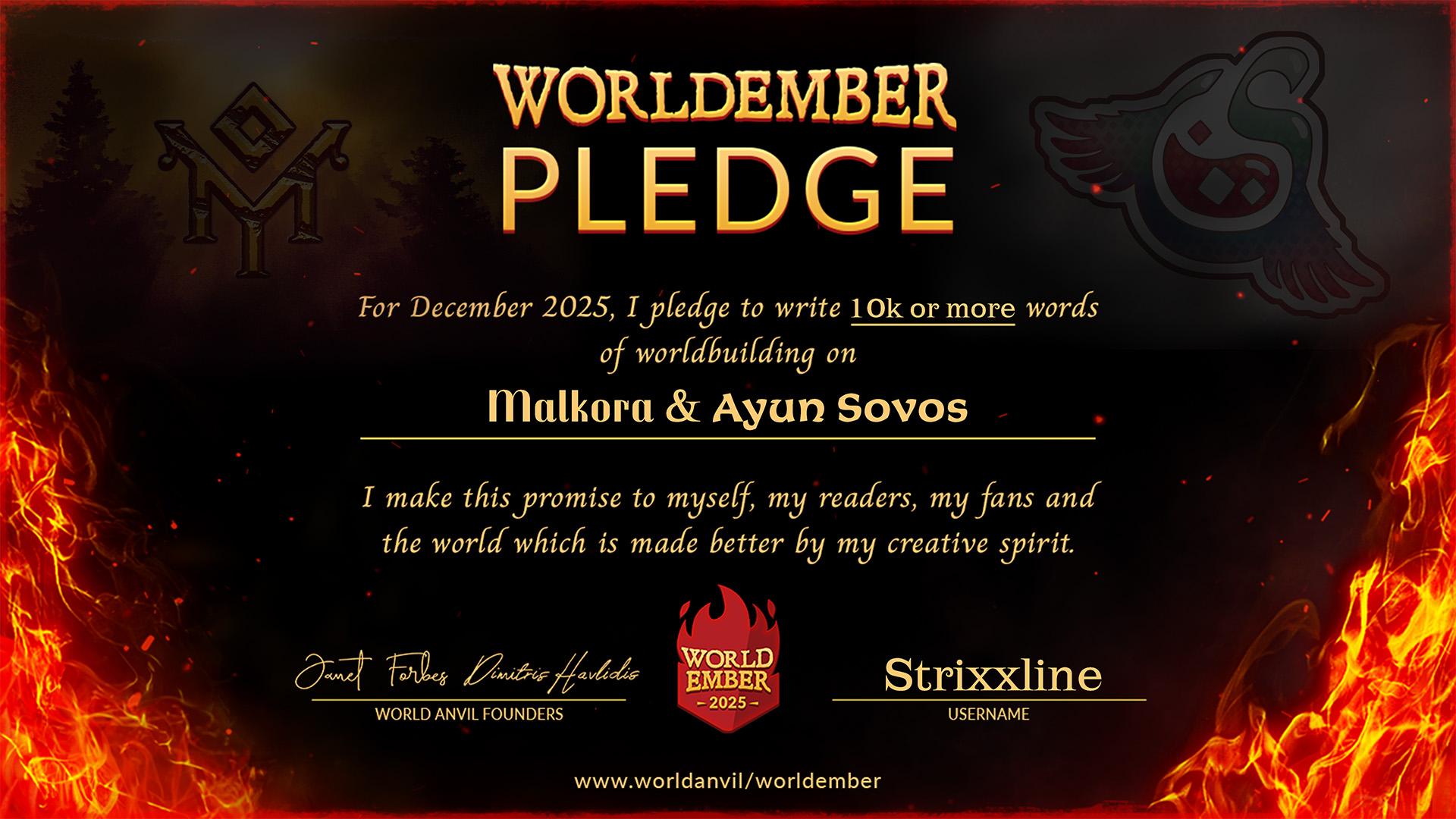 WorldEmber 2025 Pledge