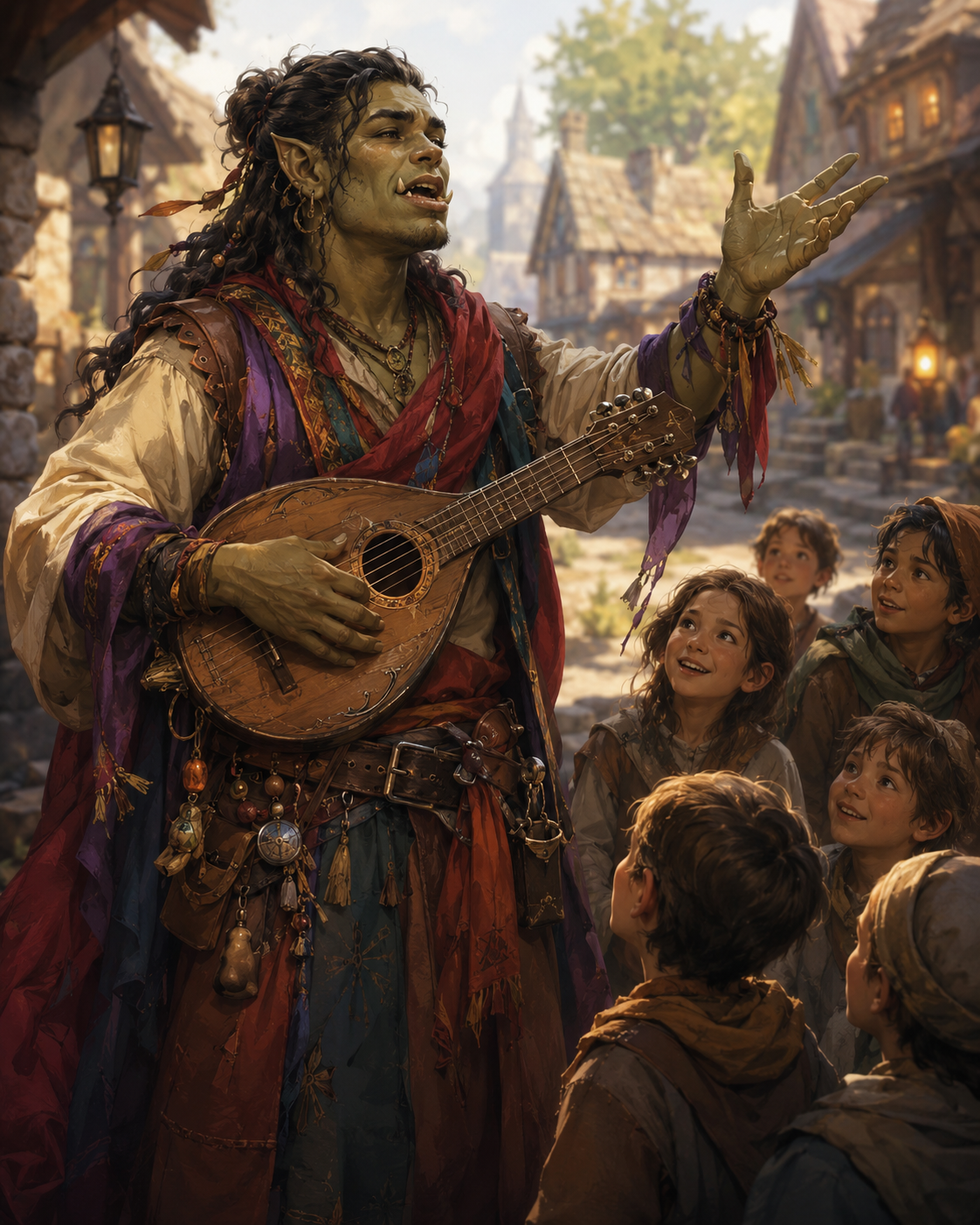 Bard's tale in a sunlit village.png