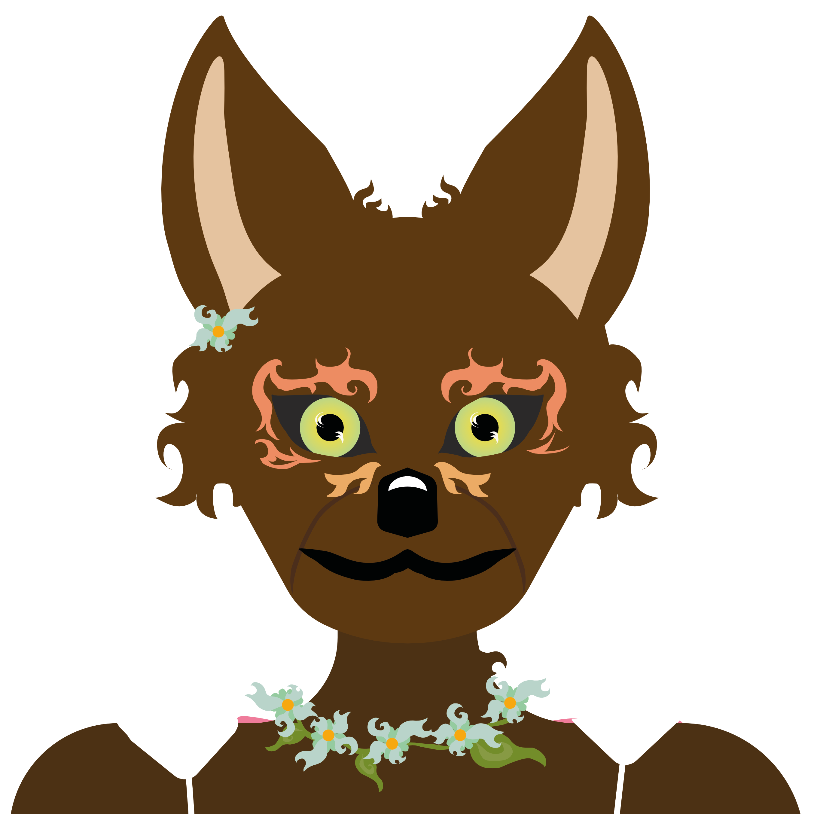 Chien marron
