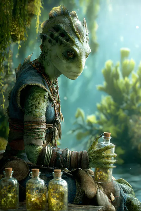 Blue Fairy 74 ft. Midjourney