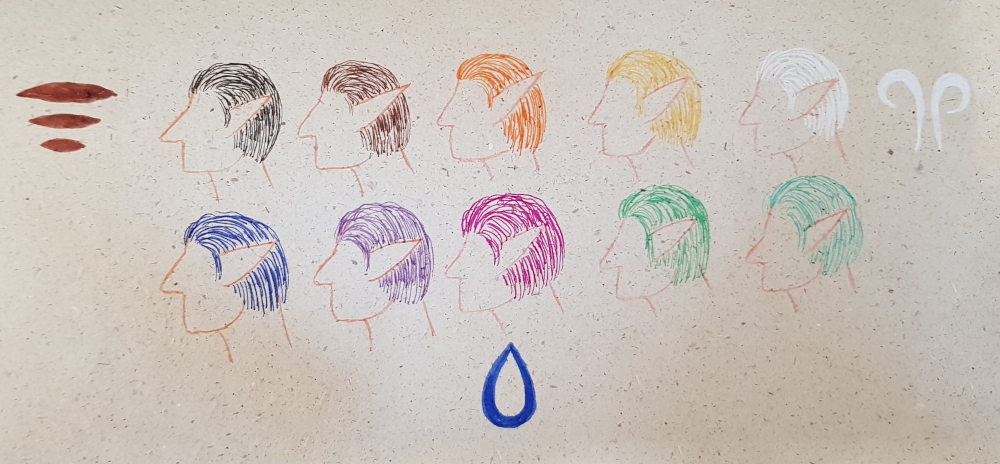 attunement markings - hair