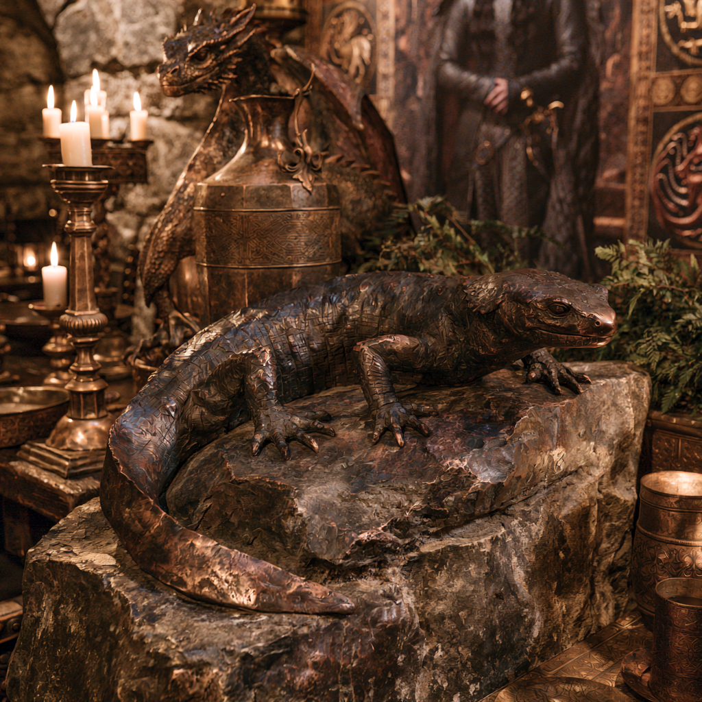 bronze sculpture of a salamander on rock.png