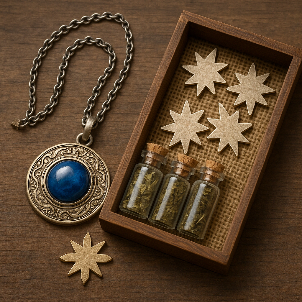 Targath charms and Periapt of Health
