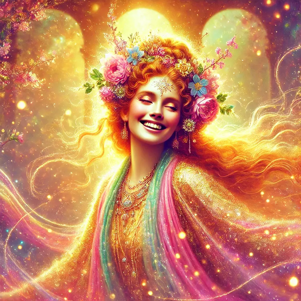 Amora Portrait of Amora, Goddess of Love, Beauty, Revelry, Summer