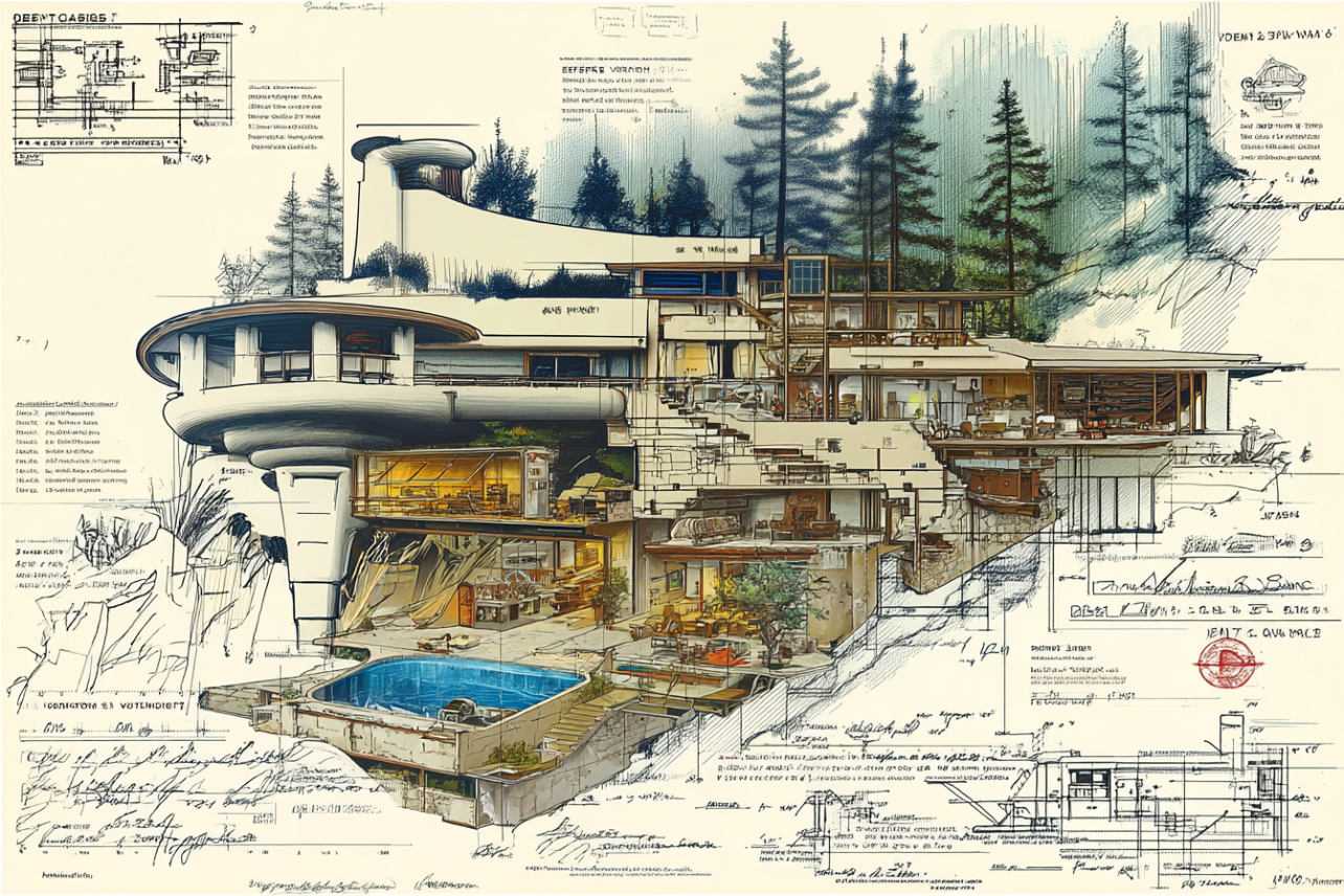 Mush Manor Front Cutaway