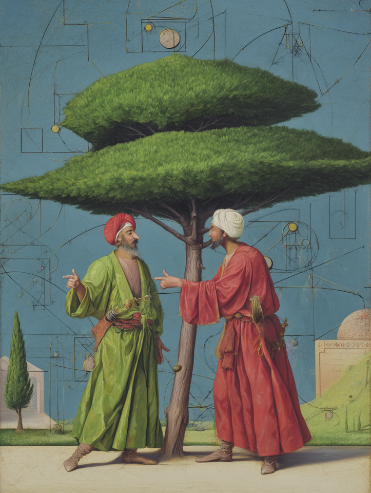 لوحة العقول المتحاورة