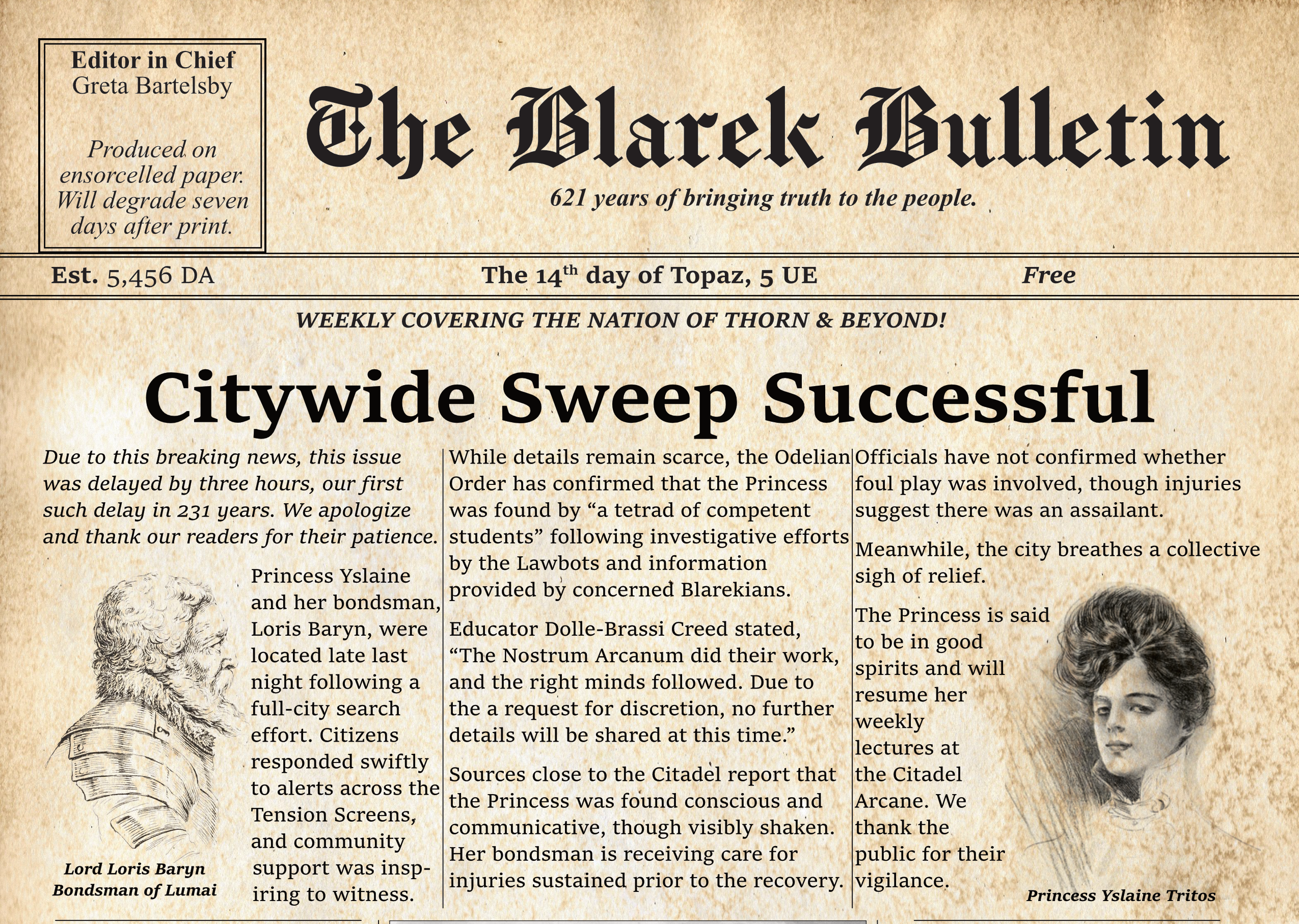 The Blarek Bulletin
