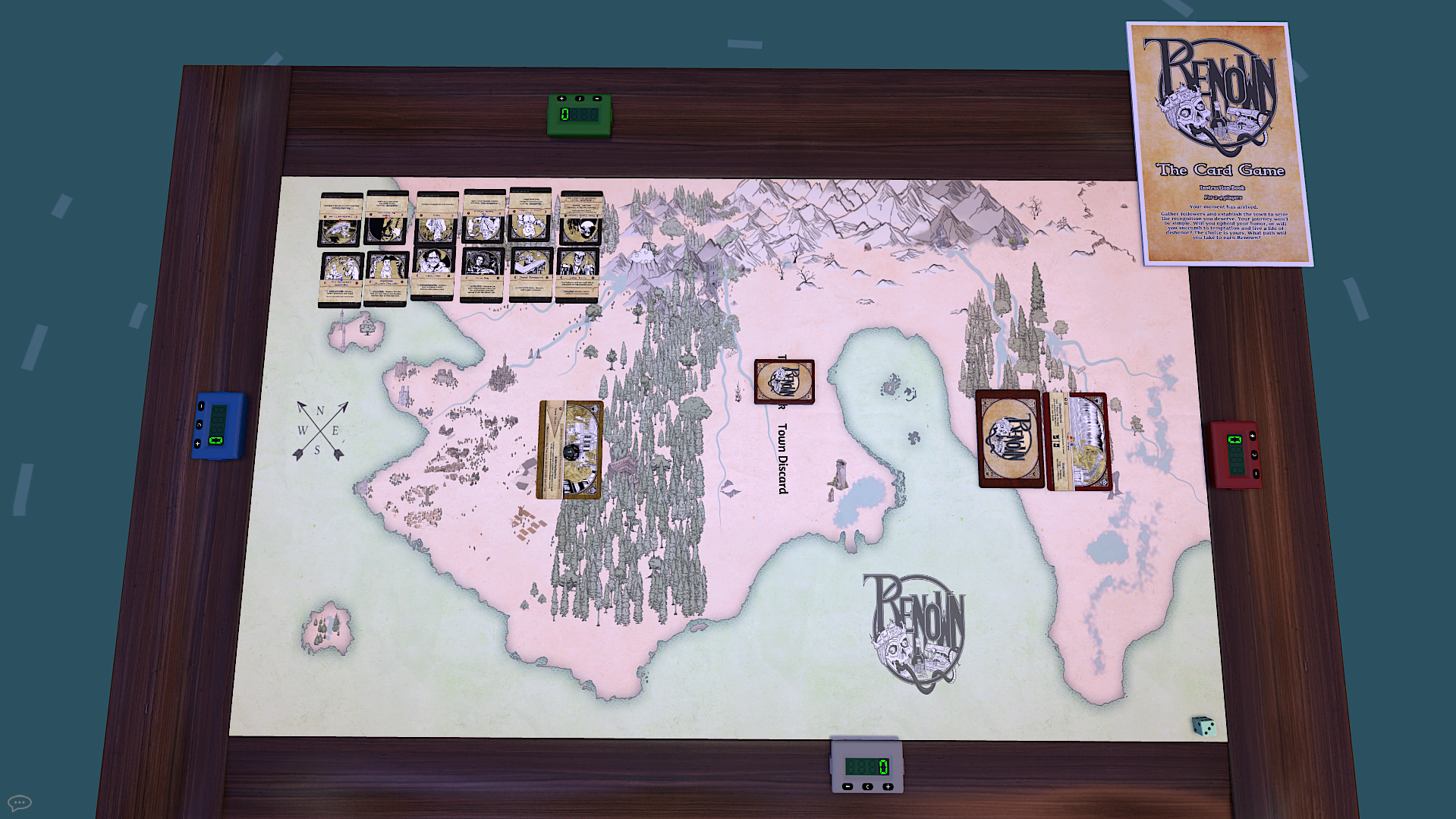 Tabletop Simulator with Renown the Card Game on it