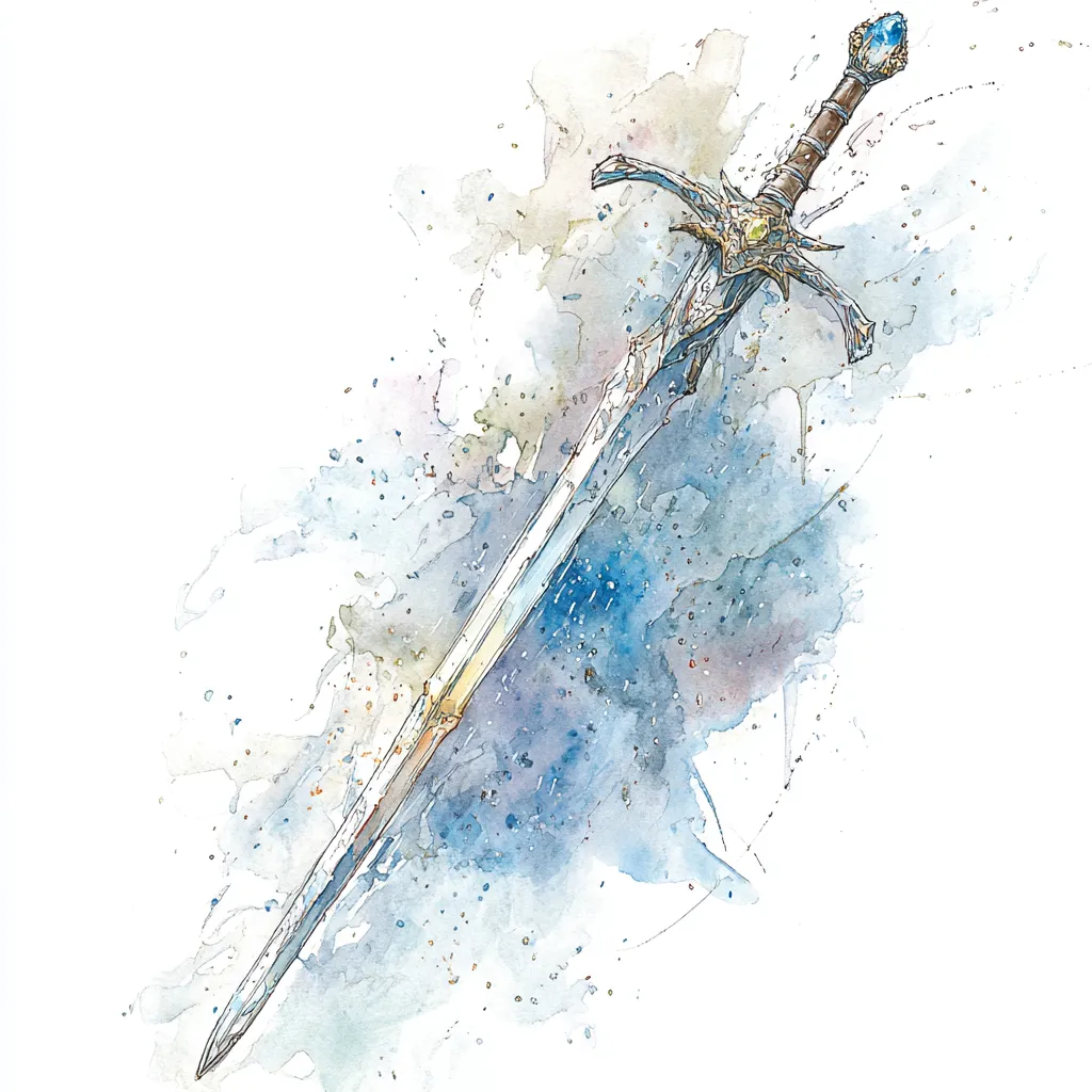 Winters Second Chance elegant elven sword