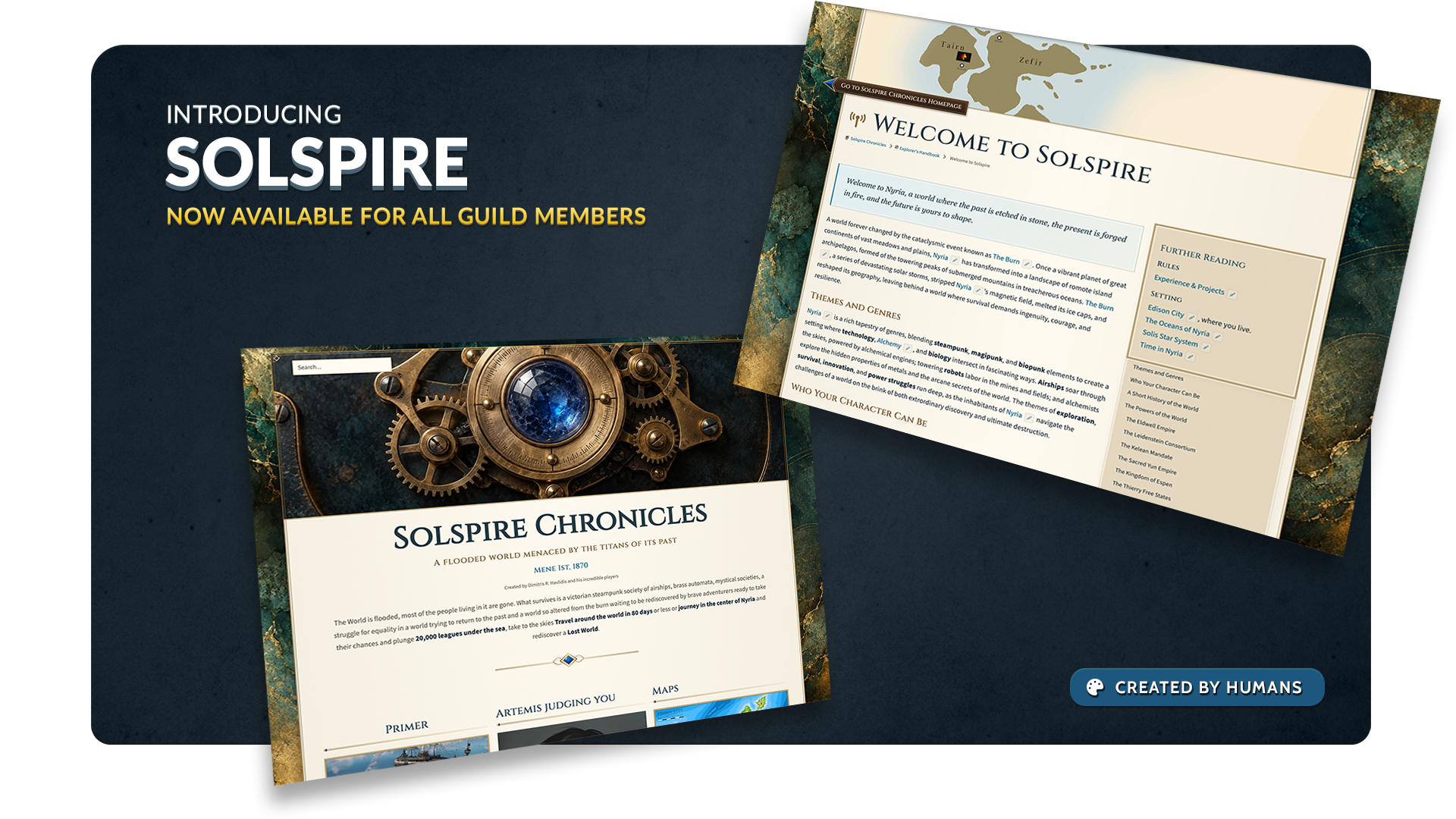 Introducing Solspire: theme preview, now available for all Guild members.