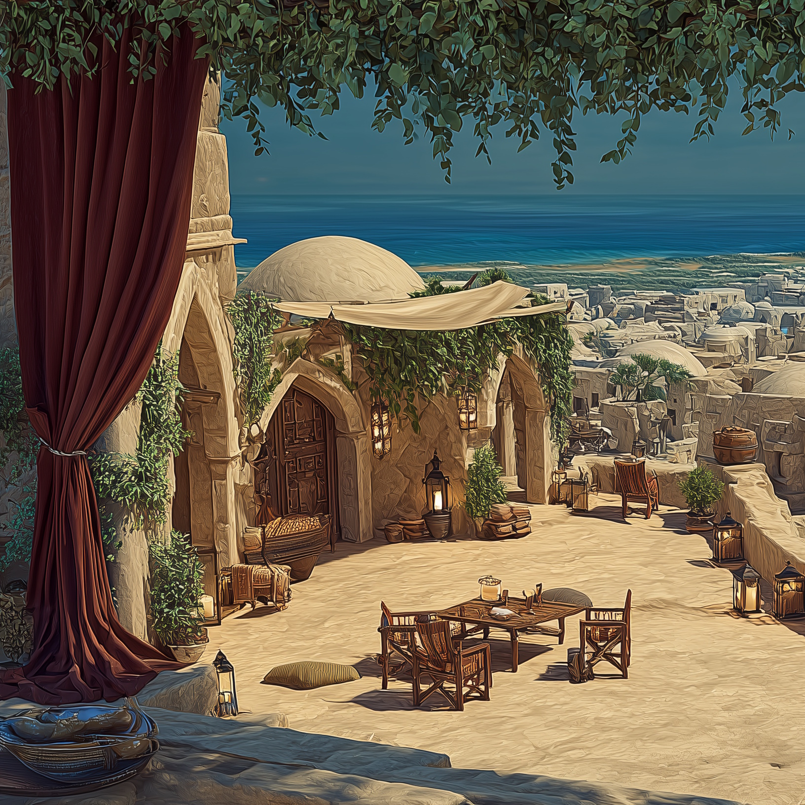 MasterScribeSharrVilla.jpg Rooftop view of Whadi's city