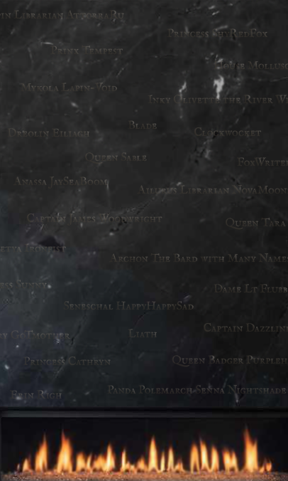 Wall of Fire Names.png A wall of dark stone with names chiseled into it, and a line of flames underneath