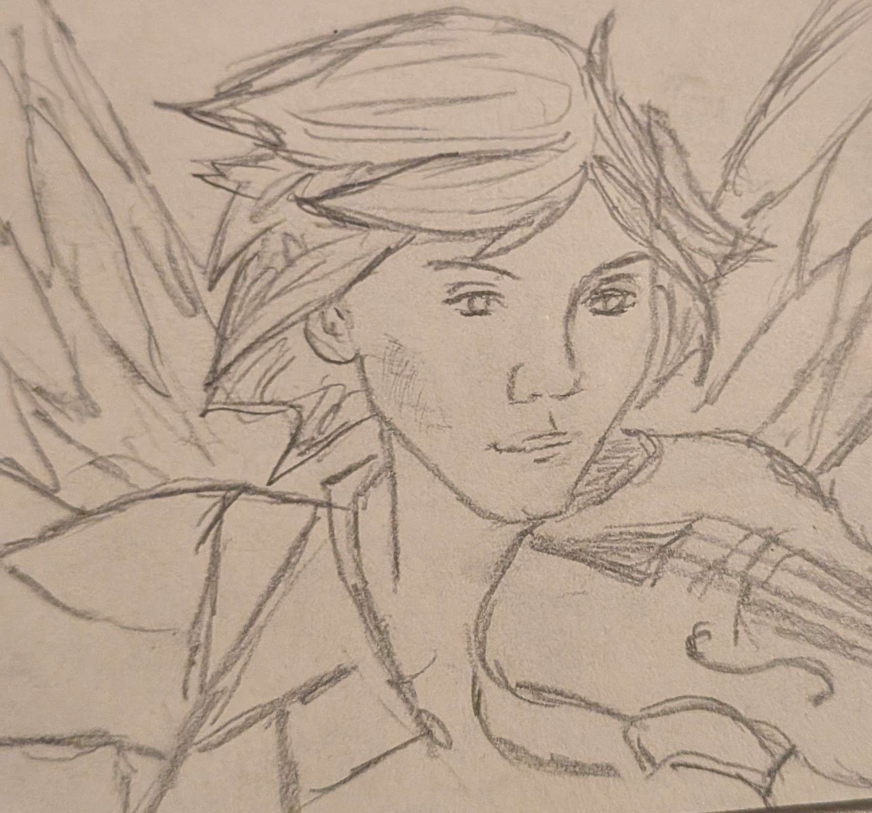 Fay sketch Character art of Fay with their violin