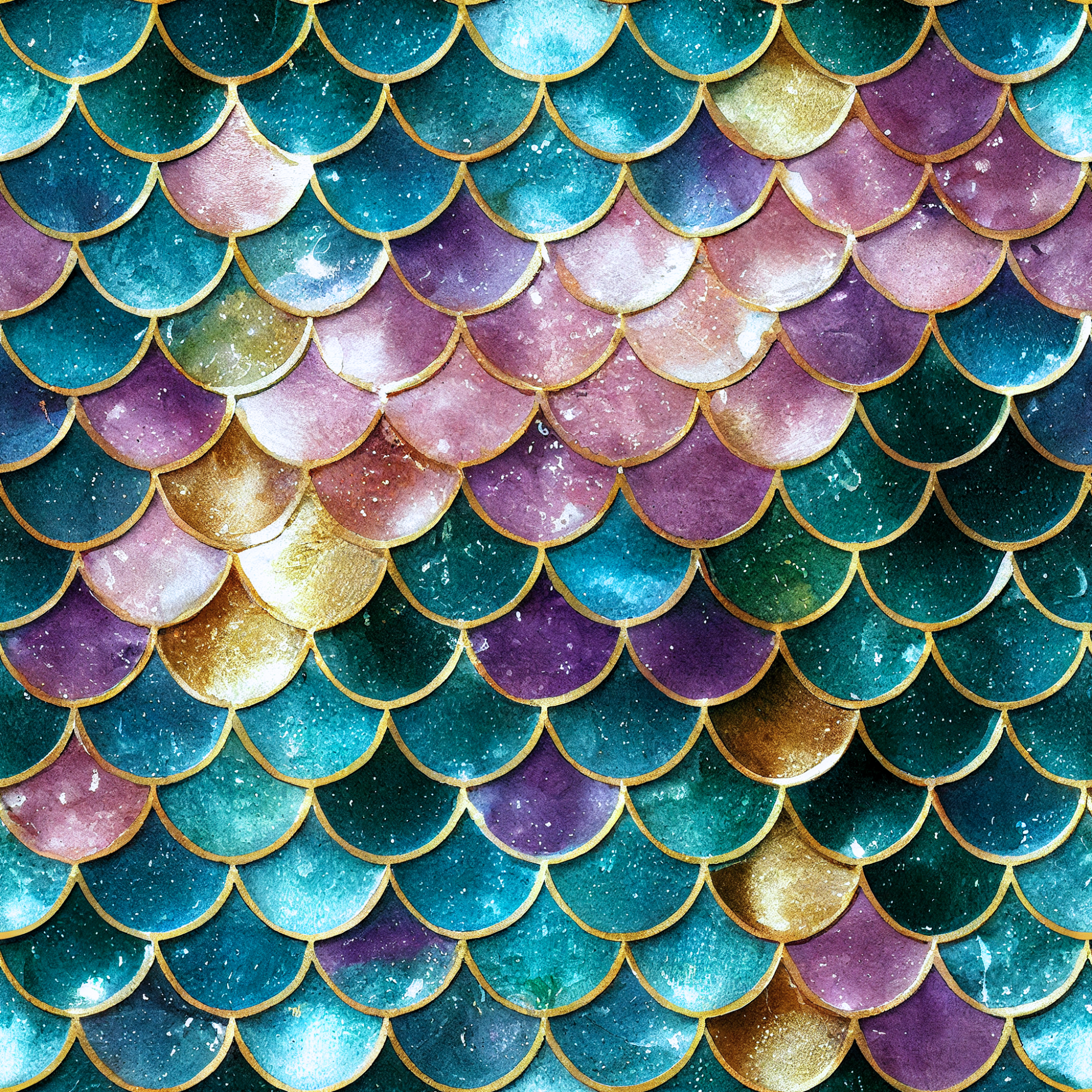 Spectacular multi-coloured scales with cyans being the most common colours