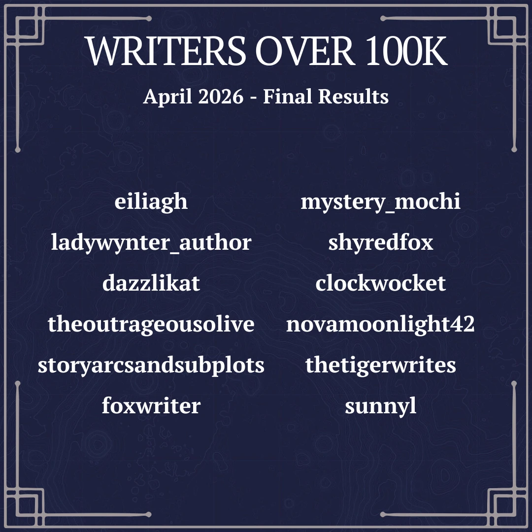 eliagh ladywynter_author, dazzlikat, theoutrageousolive, storyarcsandsubplots, foxwriter, mystery_mochi, shyredfox, clockwocket, novamoonlight42, thetigerwrites, sunnyl