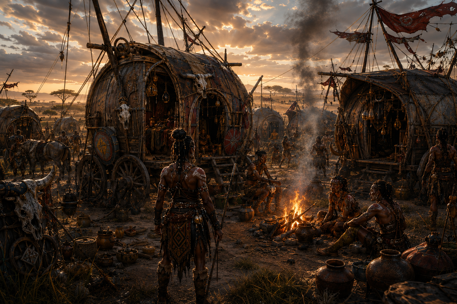A Kyushu Encampment On the Bertigin Savanah.png