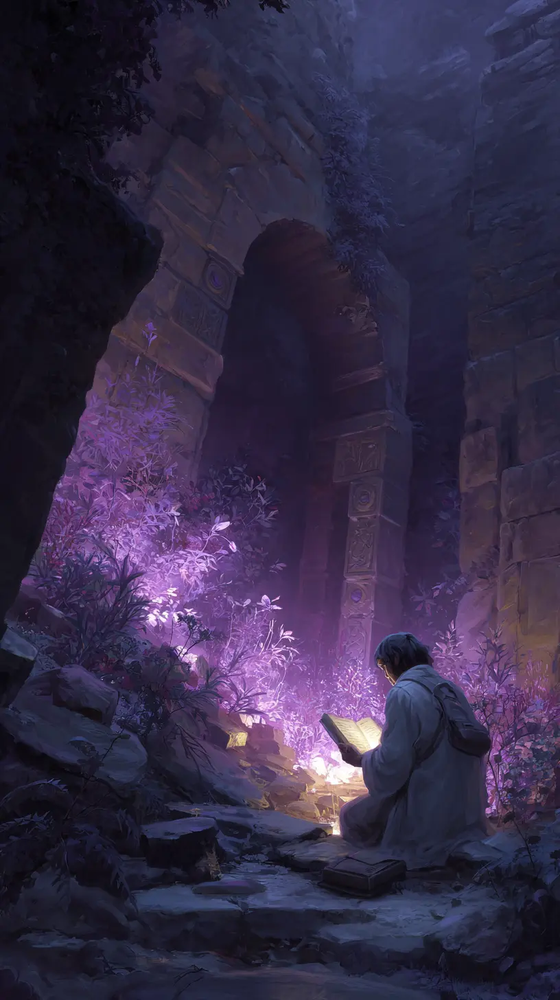 hanhula_concept_art_of_a_medieval_chinese_archaeologist_studyin_15cc1d59-0501-4565-9001-0a4692f65920.webp