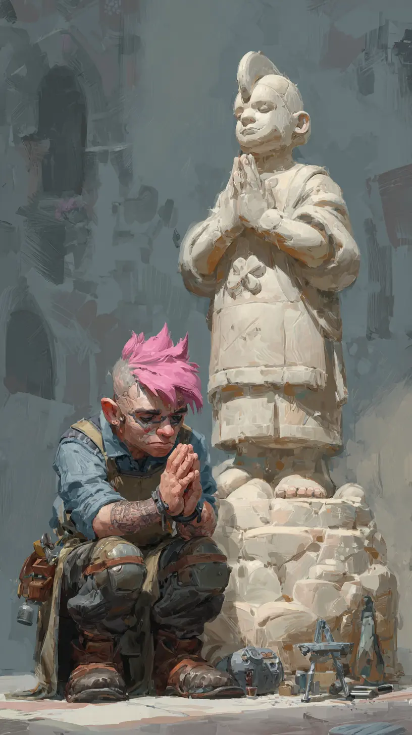 hanhula_concept_art_of_a_gnome_male_sculptor_with_pink_hair_wor_abd7bd88-11d6-461e-8cea-fa05a9c55b7f.webp