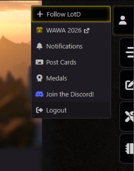 LotD Account Menu